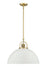 Millennium - 20991-VB/MW - One Light Pendant - Artistan - Vintage Brass/Matte White