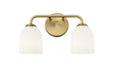 Millennium - 22302-VB - Two Light Vanity - Norah - Vintage Brass