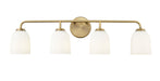 Millennium - 22304-VB - Four Light Vanity - Norah - Vintage Brass