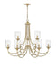 Millennium - 22409-VB - Nine Light Chandelier - Waddingham - Vintage Brass