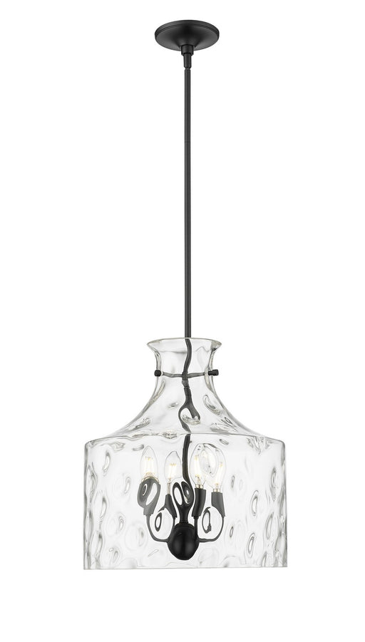 Millennium - 22604-MB - Four Light Pendant - Santorini - Matte Black