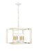 Millennium - 22609-MW/VB - Six Light Pendant - Lowe - Matte White/Vintage Brass