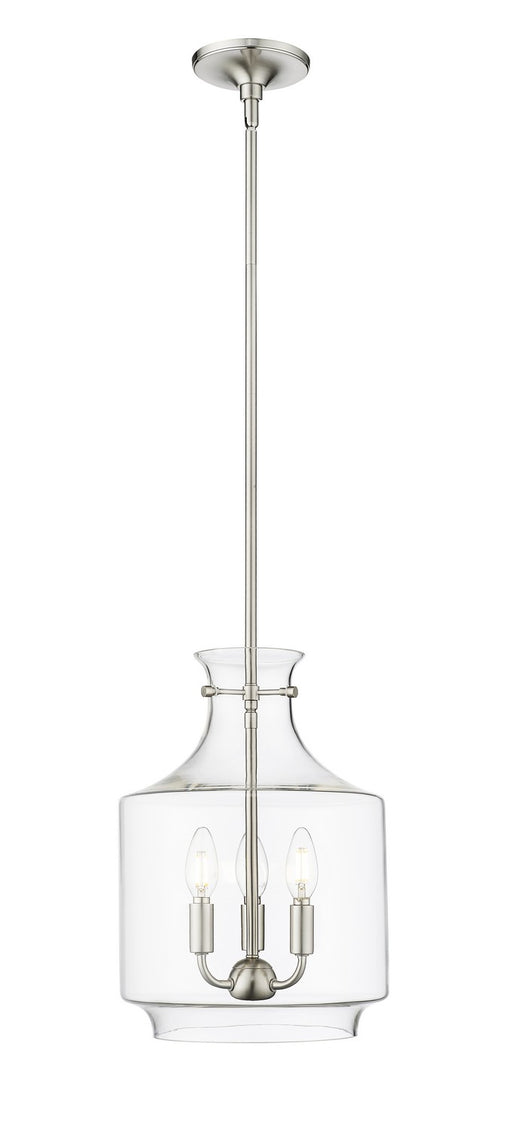 Millennium - 22803-BN - Three Light Pendant - Mahannah - Brushed Nickel