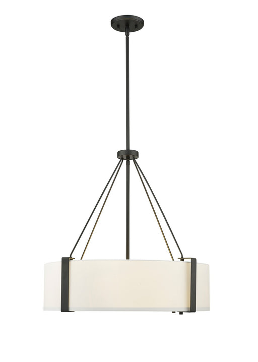 Millennium - 28203-MB/WH - Three Light Pendant - Telfar - Matte Black/White