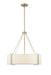 Millennium - 28203-MG/WH - Three Light Pendant - Telfar - Modern Gold/White