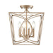 Millennium - 4004-PMG - Four Light Semi-Flush Mount - Tracy - Painted Modern Gold