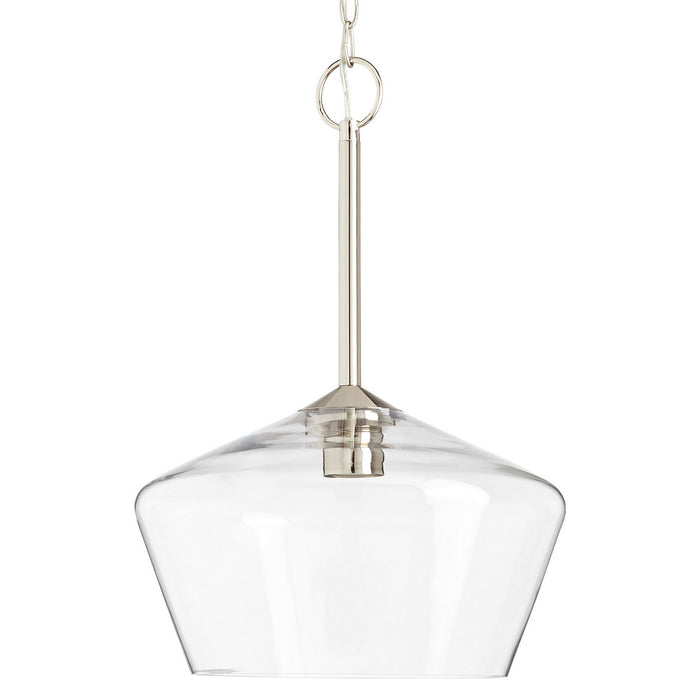 Millennium - 55201-PN - One Light Pendant - Morbelle - Polished Nickel