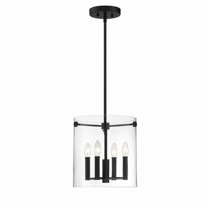 Millennium - 55302-MB - Four Light Pendant - Vissi - Matte Black