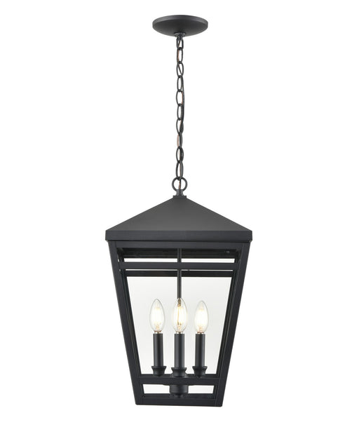 Millennium - 82105-TBK - Three Light Outdoor Lantern - Seager - Textured Black