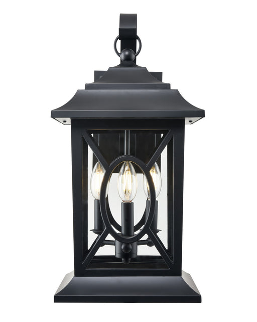 Millennium - 85103-PBK - Three Light Outdoor Lantern - Allbert - Powder Coated Black