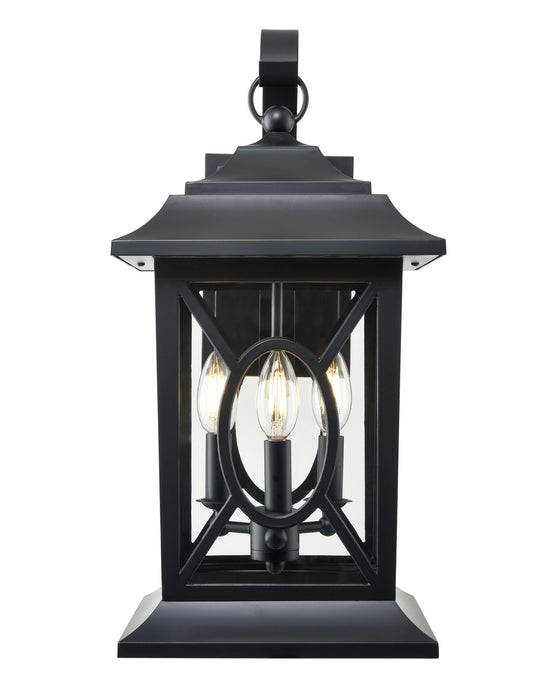 Millennium - 85103-PBK - Three Light Outdoor Lantern - Allbert - Powder Coated Black