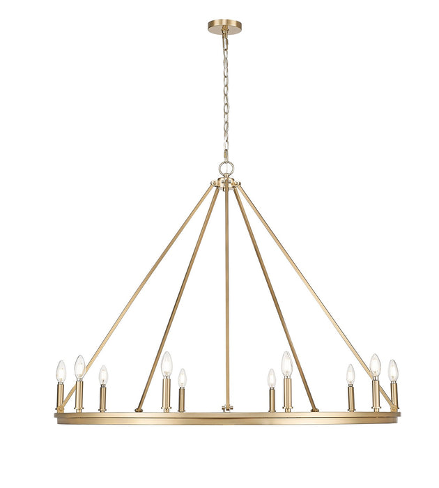 Millennium - 9510-MG - Ten Light Chandelier - Carruth - Modern Gold