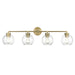 Millennium - 99104-VB - Four Light Vanity - Jonatan - Vintage Brass