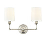 Millennium - 99802-PN - Two Light Vanity - Leena - Polished Nickel