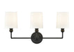 Millennium - 99803-MB - Three Light Vanity - Leena - Matte Black