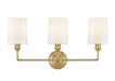 Millennium - 99803-VB - Three Light Vanity - Leena - Vintage Brass