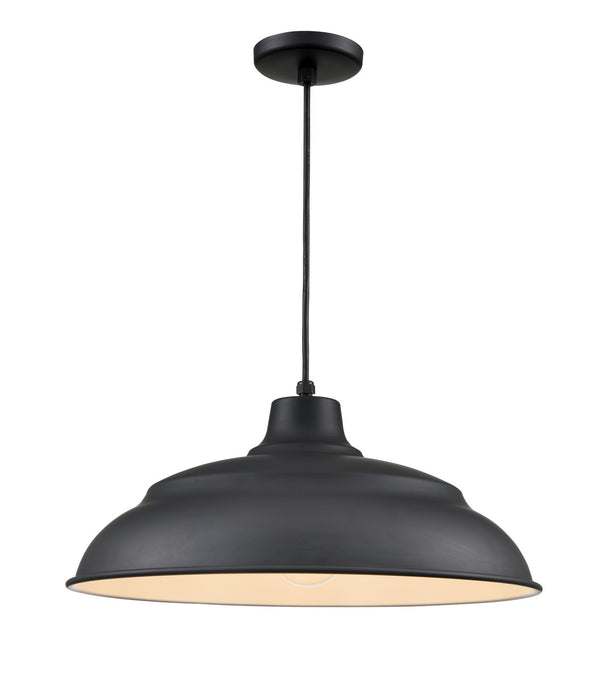 Millennium - RALWHC20-SB - One Light Pendant - R Series - Satin Black