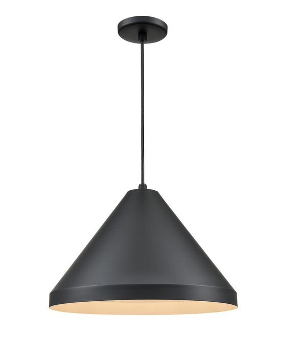 Millennium - RCC13-SB - One Light Pendant - R Series - Satin Black