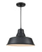 Millennium - RCLWC14-SB - One Light Pendant - R Series - Satin Black