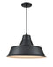 Millennium - RCLWC17-SB - One Light Pendant - R Series - Satin Black