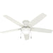 Hunter - 52835 - 52"Ceiling Fan - Anisten - Fresh White