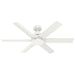 Hunter - 53435 - 52"Ceiling Fan - Kennicott - Fresh White