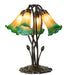 Meyda Tiffany - 262215 - Five Light Table Lamp - Amber/Green - Mahogany Bronze