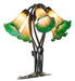 Meyda Tiffany - 262215 - Five Light Table Lamp - Amber/Green - Mahogany Bronze