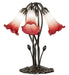 Meyda Tiffany - 262217 - Five Light Table Lamp - Pink/White - Mahogany Bronze