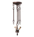 Meyda Tiffany - 266889 - Three Light Semi-Flushmount Hardware - Mahogany Bronze - Mahogany Bronze