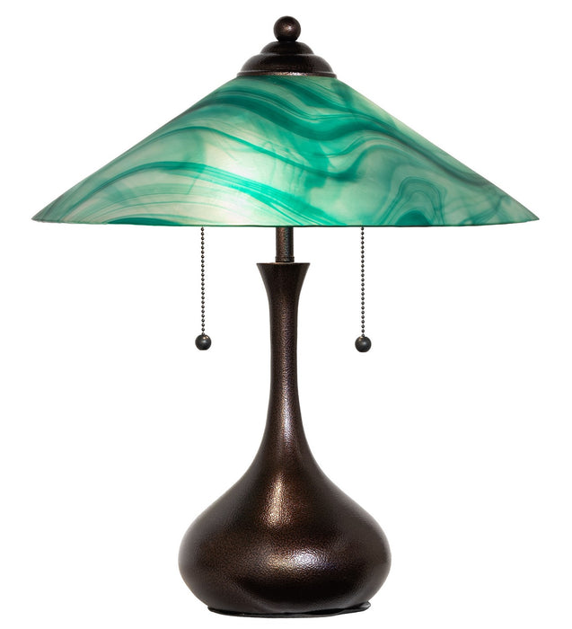 Meyda Tiffany - 267265 - Two Light Table Lamp - Metro - Copper Vein