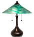 Meyda Tiffany - 267265 - Two Light Table Lamp - Metro - Copper Vein