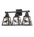 Meyda Tiffany - 270880 - Three Light Vanity - Song Bird - Solar Black