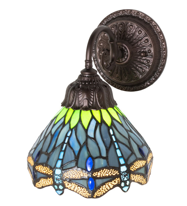 Meyda Tiffany - 270889 - One Light Wall Sconce - Tiffany Hanginghead Dragonfly