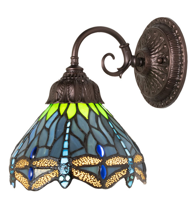 Meyda Tiffany - 270889 - One Light Wall Sconce - Tiffany Hanginghead Dragonfly