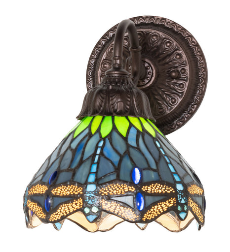 Tiffany Hanginghead Dragonfly One Light Wall Sconce