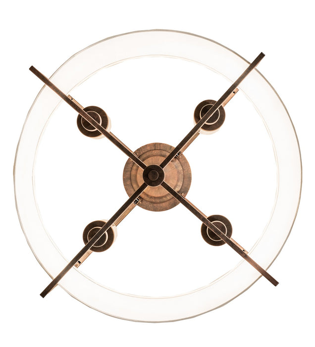 Meyda Tiffany - 271015 - Four Light Semi-Flushmount - Cilindro - Cortez Gold