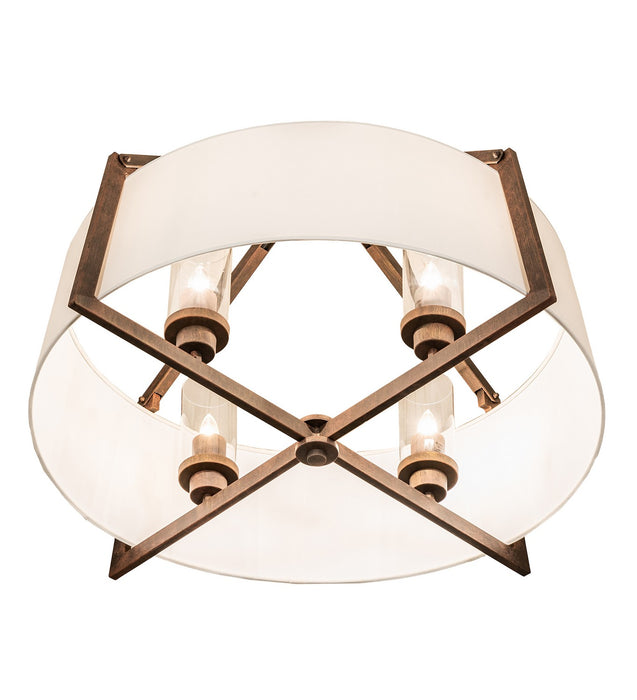 Meyda Tiffany - 271015 - Four Light Semi-Flushmount - Cilindro - Cortez Gold