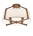 Meyda Tiffany - 271015 - Four Light Semi-Flushmount - Cilindro - Cortez Gold