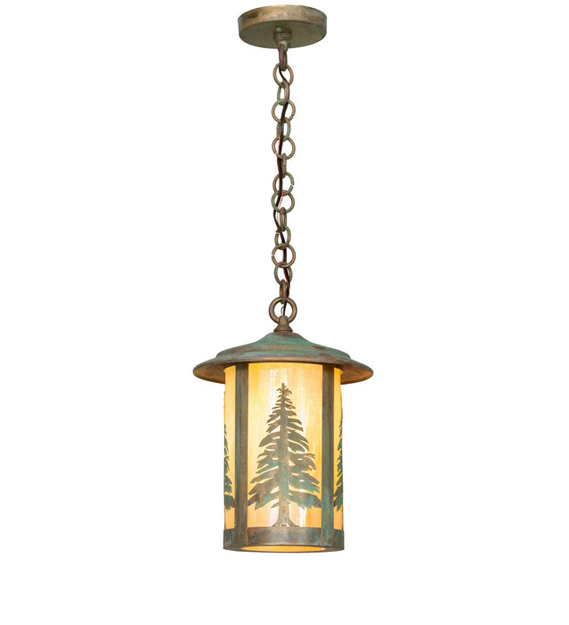 Meyda Tiffany - 271181 - One Light Pendant - Fulton - Verdigris