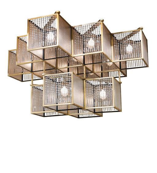 Meyda Tiffany - 271438 - LED Chandelier - Blackburn - Brushed Brass