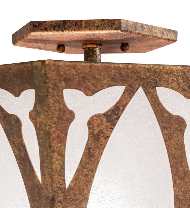 Meyda Tiffany - 272846 - One Light Flushmount - Church - Autumn Leaf