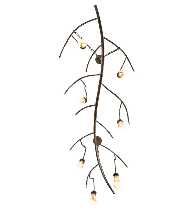 Meyda Tiffany - 273231 - Seven Light Chandelier - Winter Solstice - Dark Burnished Antique Copper
