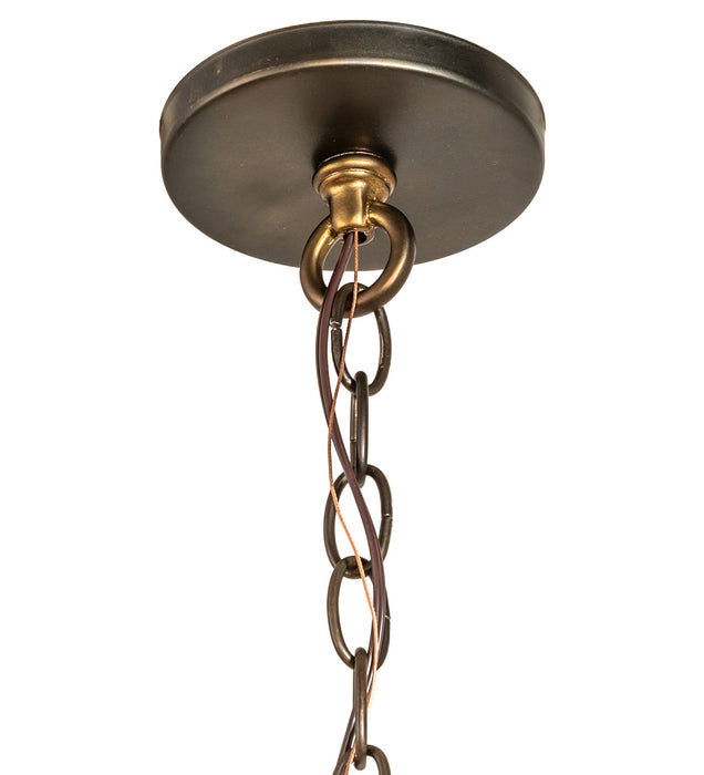 Meyda Tiffany - 273231 - Seven Light Chandelier - Winter Solstice - Dark Burnished Antique Copper