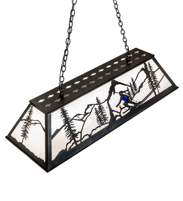 Meyda Tiffany - 273233 - Six Light Pendant - Alpine - Textured Black