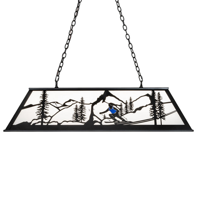 Meyda Tiffany - 273233 - Six Light Pendant - Alpine - Textured Black