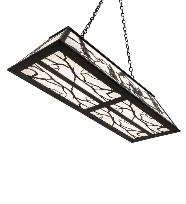 Meyda Tiffany - 273233 - Six Light Pendant - Alpine - Textured Black