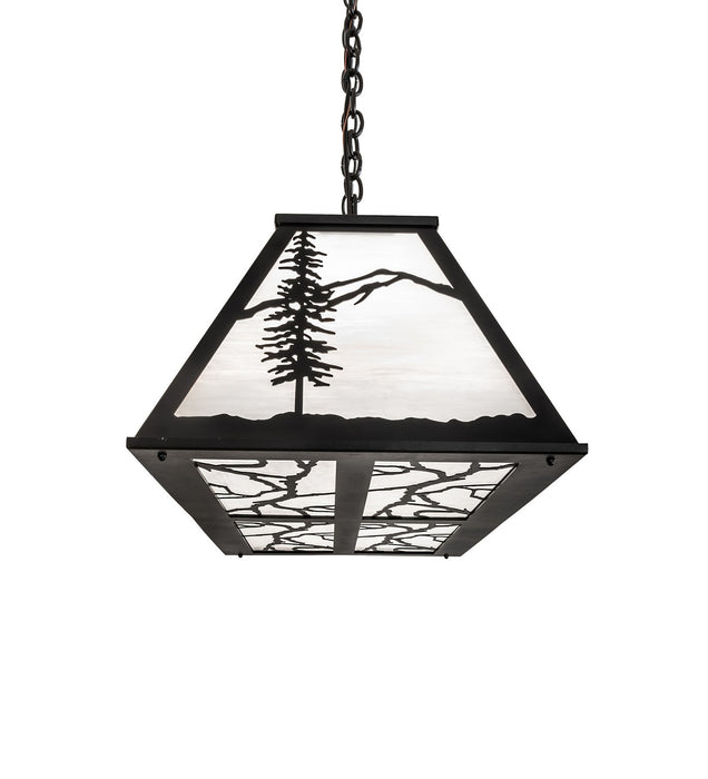 Meyda Tiffany - 273233 - Six Light Pendant - Alpine - Textured Black