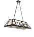 Meyda Tiffany - 273233 - Six Light Pendant - Alpine - Textured Black