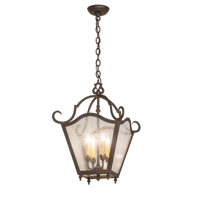 Meyda Tiffany - 273238 - Four Light Pendant - Terena - Gilded Tobacco